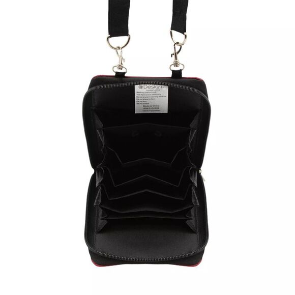 Design Touchscreen Smartphone Crossbody Bag with RFID Technology in Burgundy - Picture 8 of 9